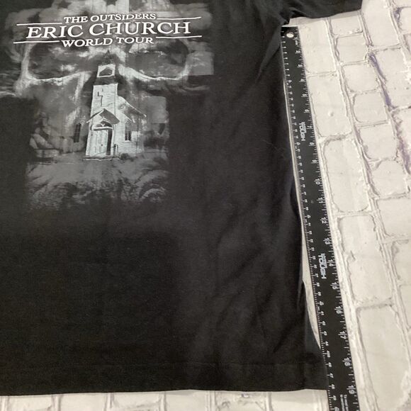 Eric Church T-Shirt Men’s Size M Black 2014 The Outsiders World Tour Concert - Picture 5 of 10